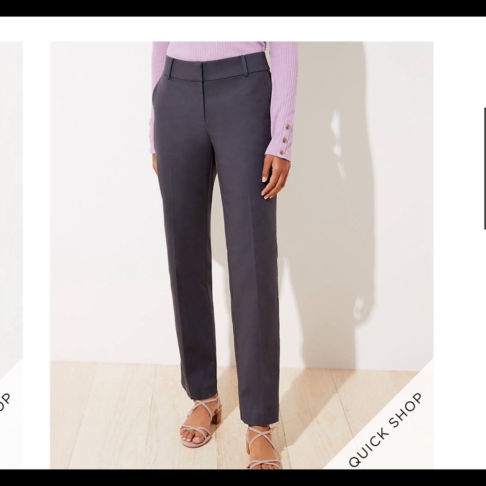 Loft Julie Skinny Ankle length pants sz 14